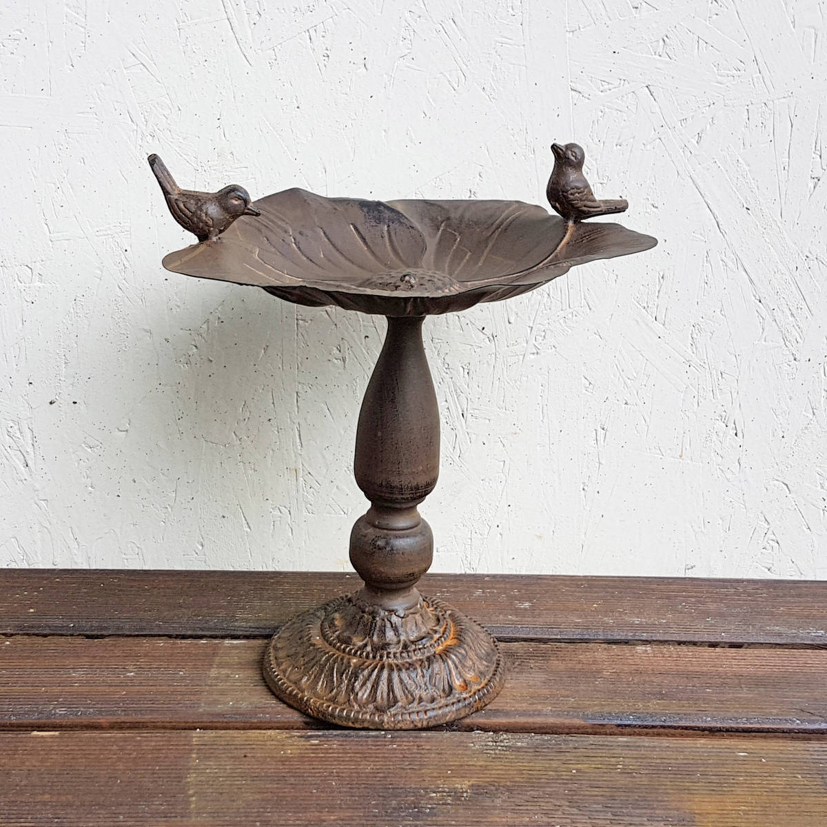 Abreuvoir pour oiseaux, en métal, H. 30cm