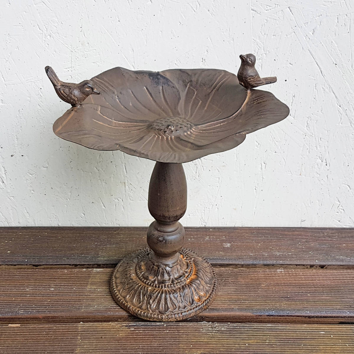 Abreuvoir pour oiseaux, en métal, H. 30cm