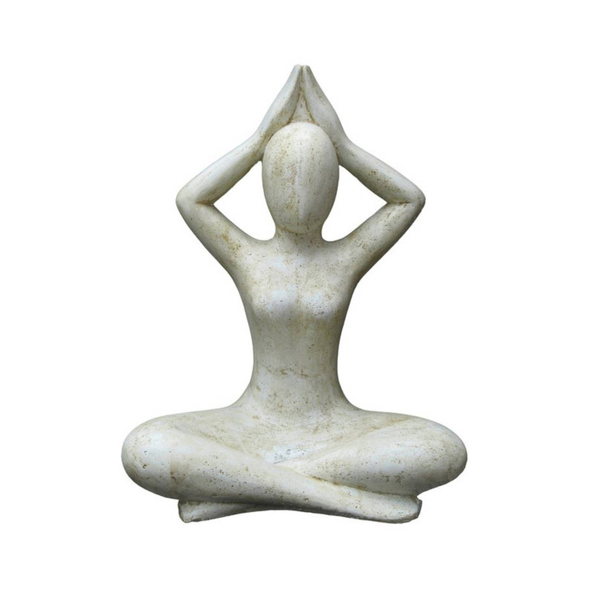 Skulptur ''Yoga'' aus Steinguss, H. 40cm