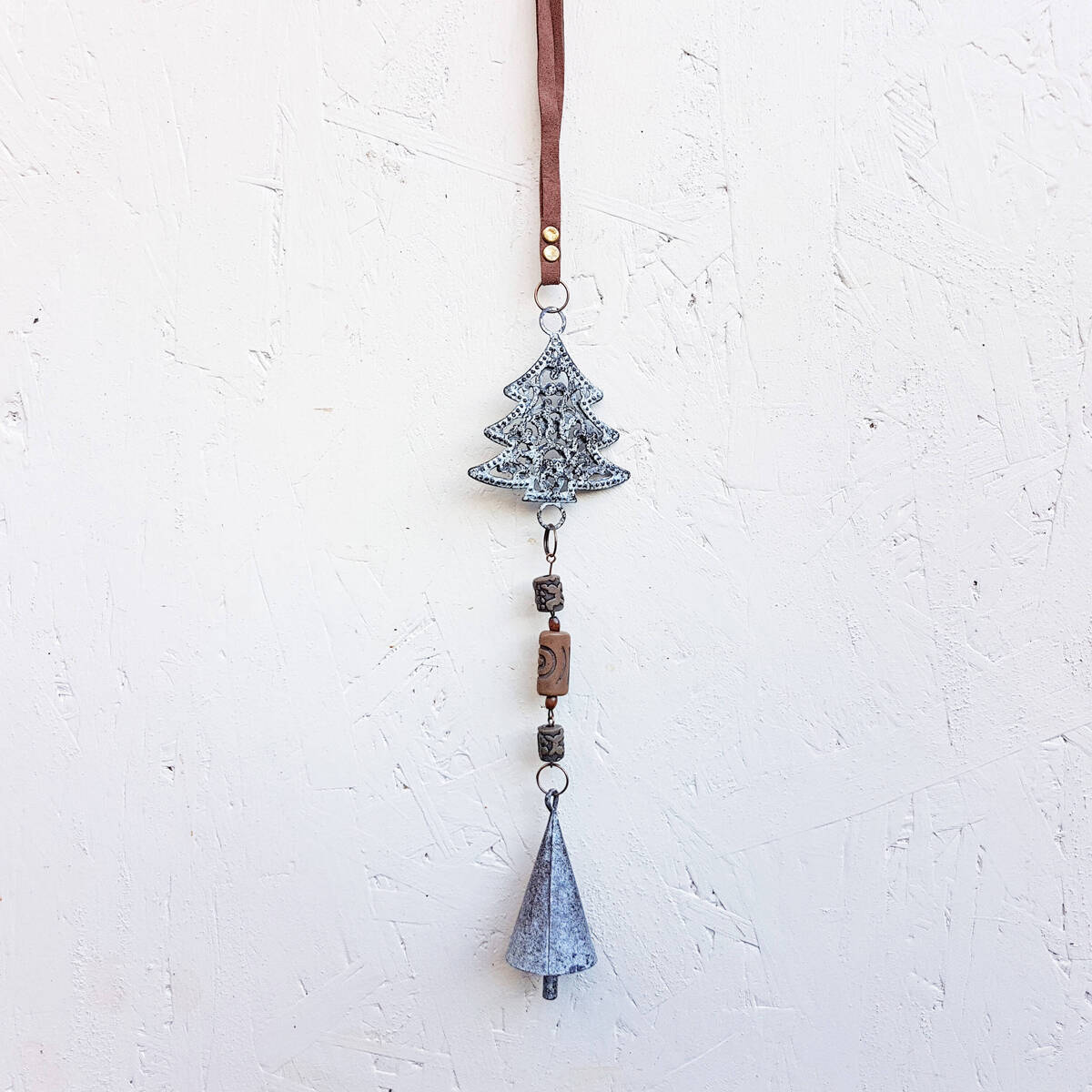 Guirlande ''sapin'' en métal, L. 47cm