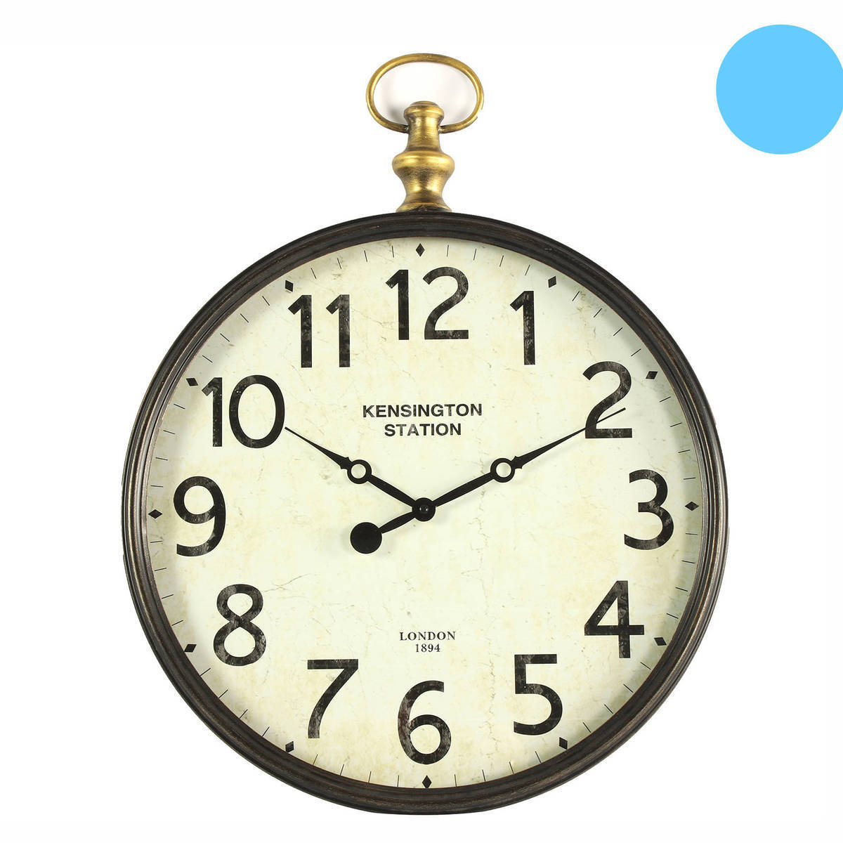 Horloge murale, en alliage métal/ nickel, Ø 61cm 