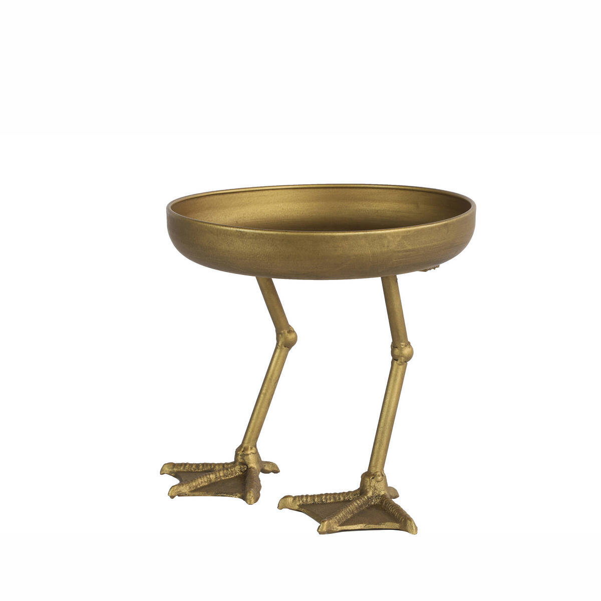 Kleiner beistelltisch aus Metall, H. 20 cm, alt Gold 