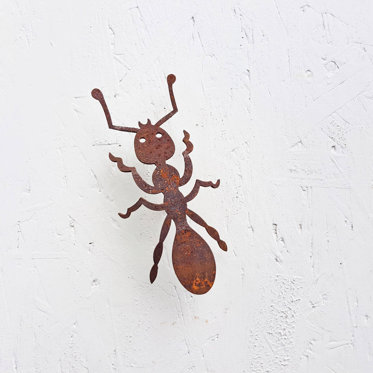 Ameise zum Schrauben aus Rostmetall, L. 14cm