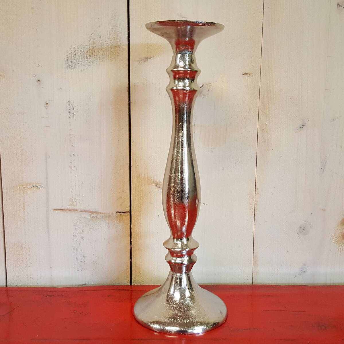 Porte-bougie en métal, hauteur 48cm  