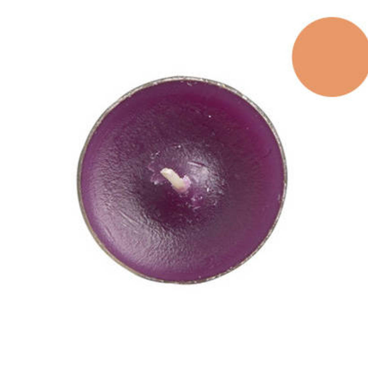 Teelicht aus Paraffin, Ø 38mm, violett