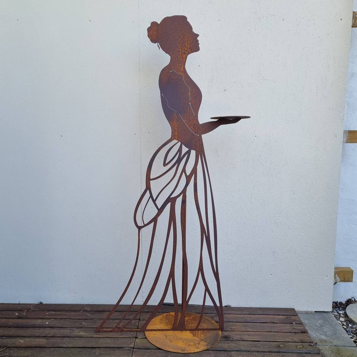 Dame aus Rosteisen, 178 cm 