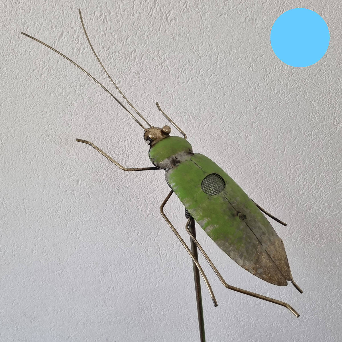 Käfer aus Metall, auf Stab, 110 cm 