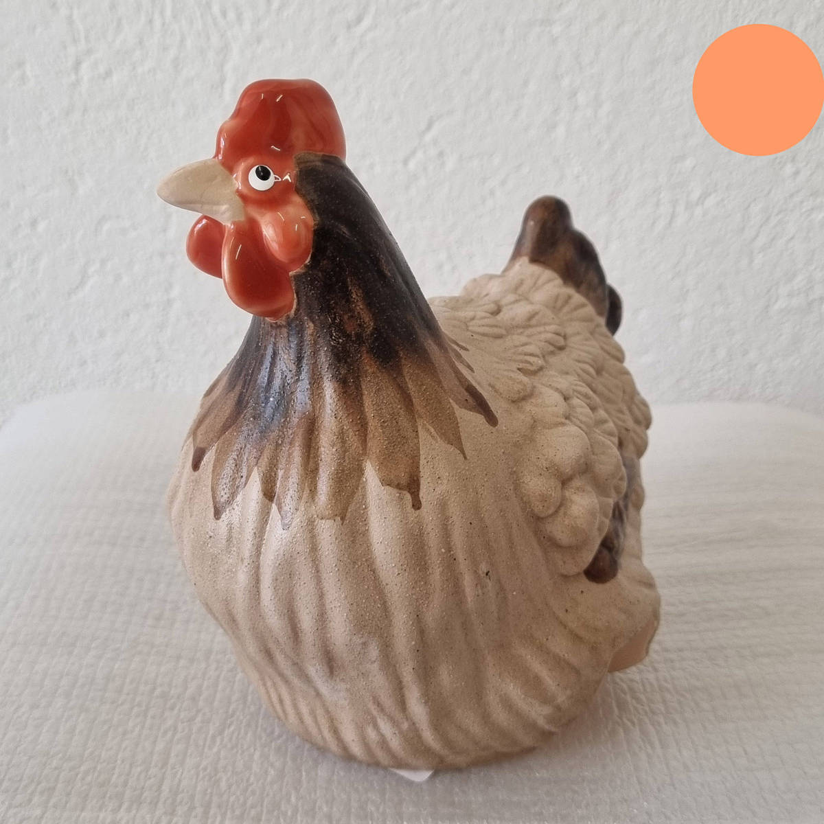 Huhn aus Keramik, H.16 cm 