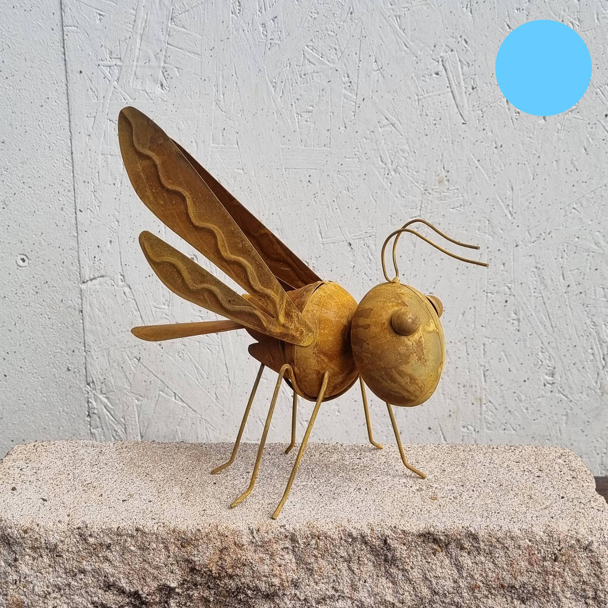 Heuschrecken aus Rosteisen, 22 cm 