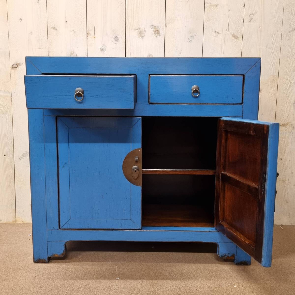 Petite commode chinoise, bleu 