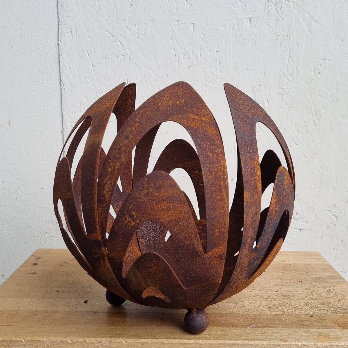 Tulpe aus Rosteisen, zum stellen, 20 cm 