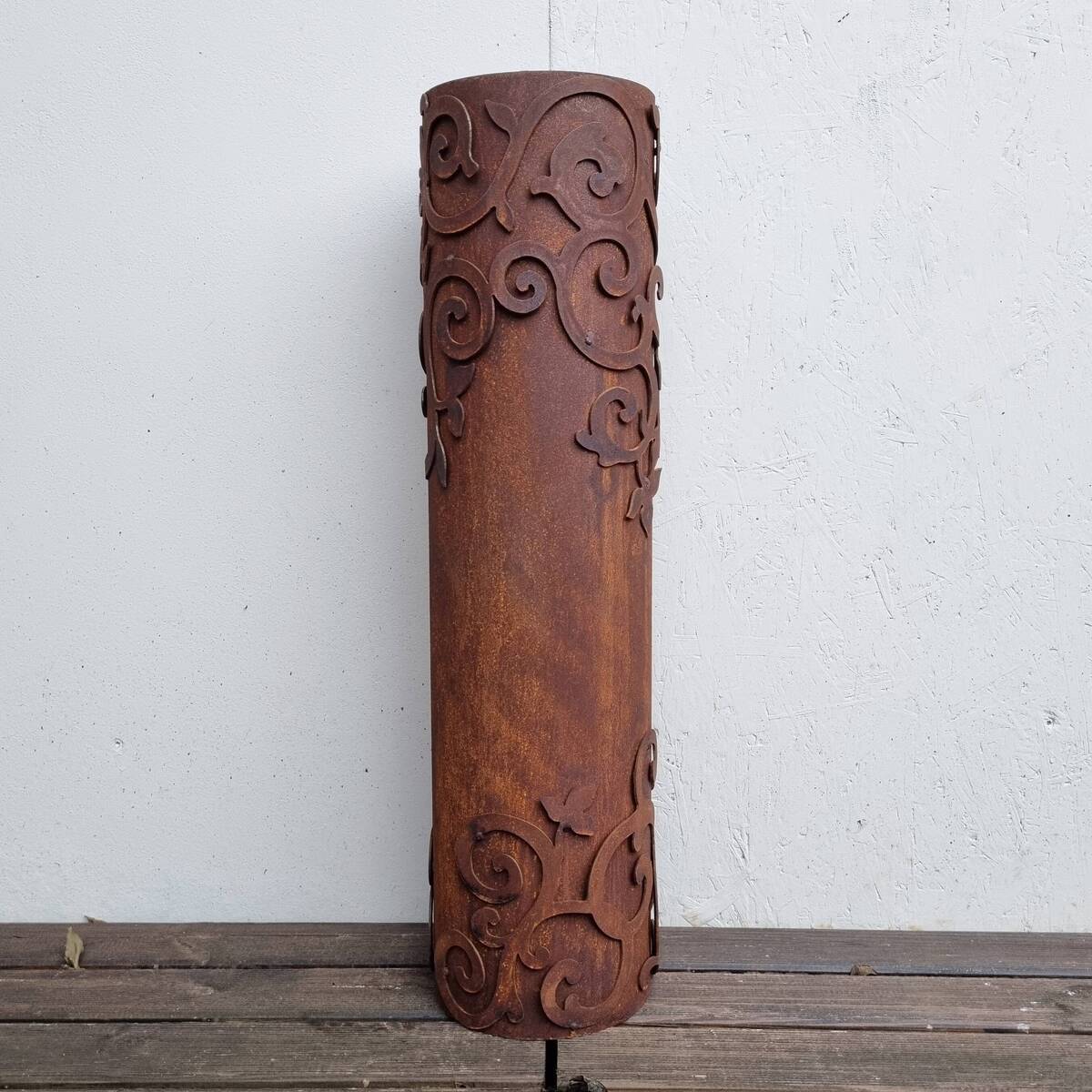 Colonne en fer rouillé, 88 cm 