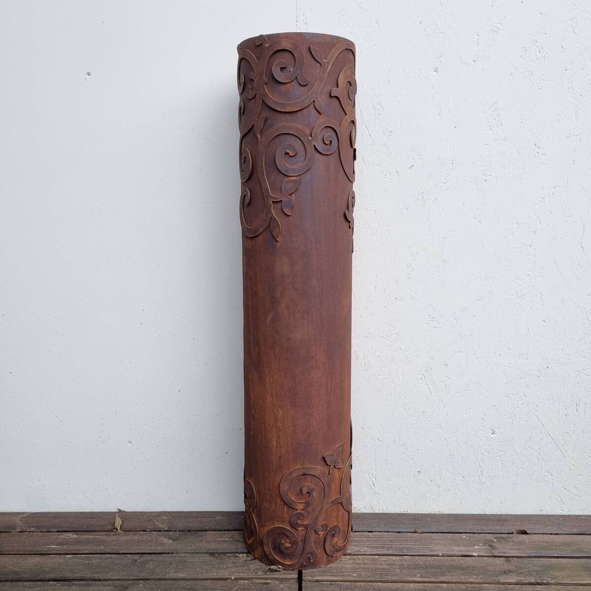 Colonne en fer rouillé, 115 cm 