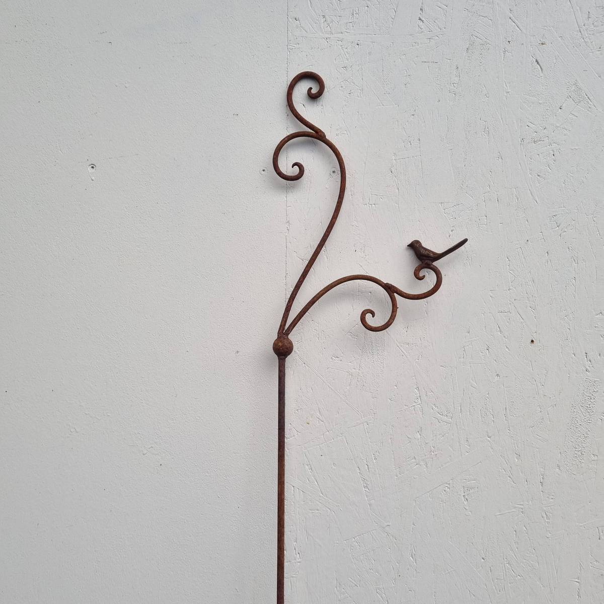 Tige avec deco en fer rouillé, 160 cm 