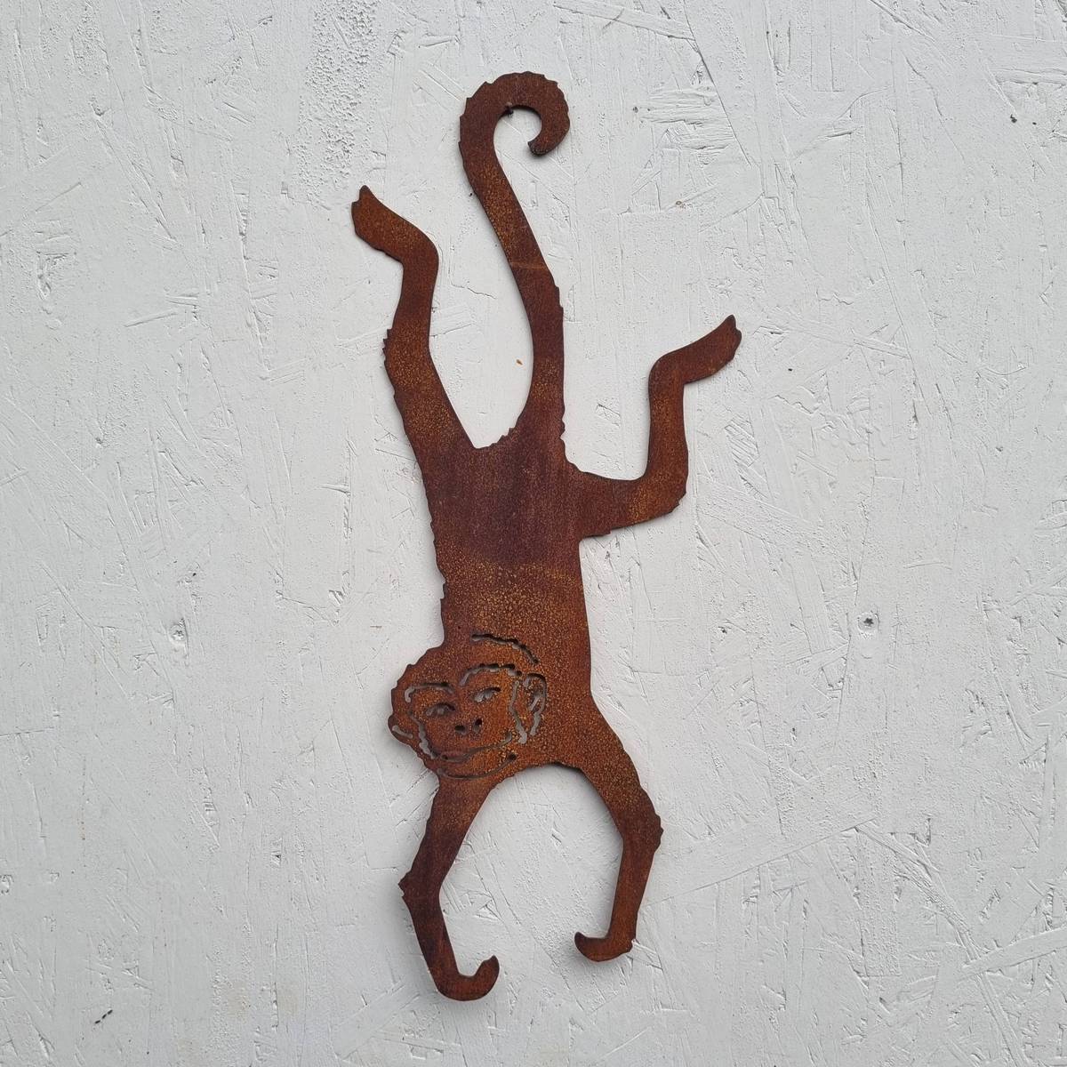 Singe en fer rouillé, 50 cm 