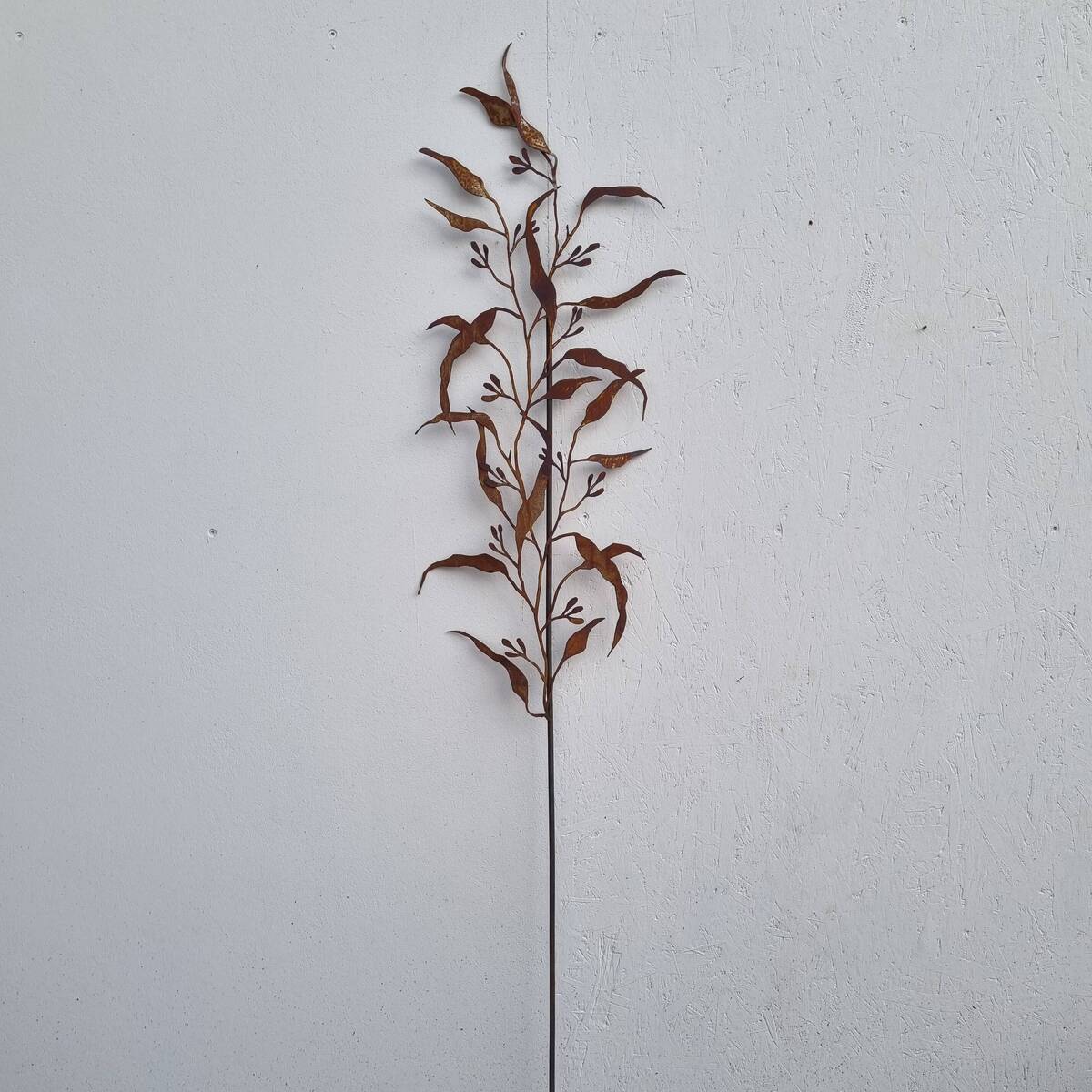 Eucalyptus en fer rouillé, 182 cm 