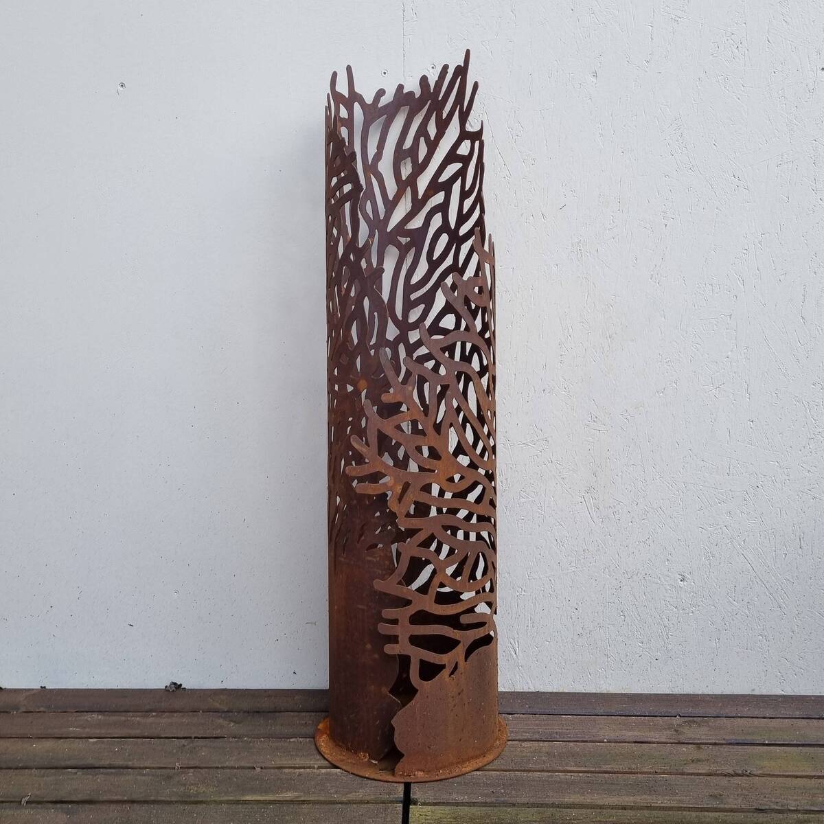 Colonne en fer rouillé, 116 cm 