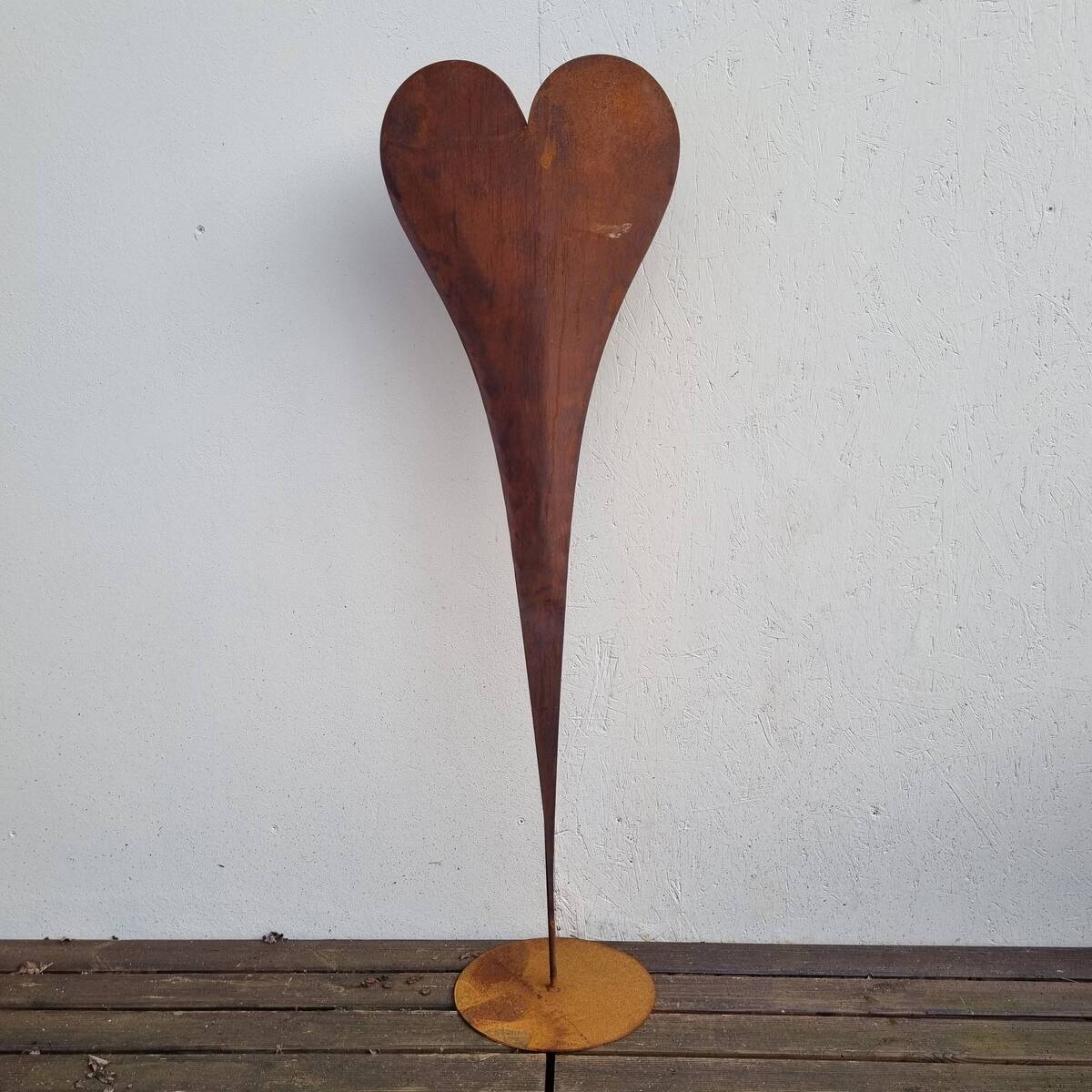 Herz aus Rosteisen, 132 cm 
