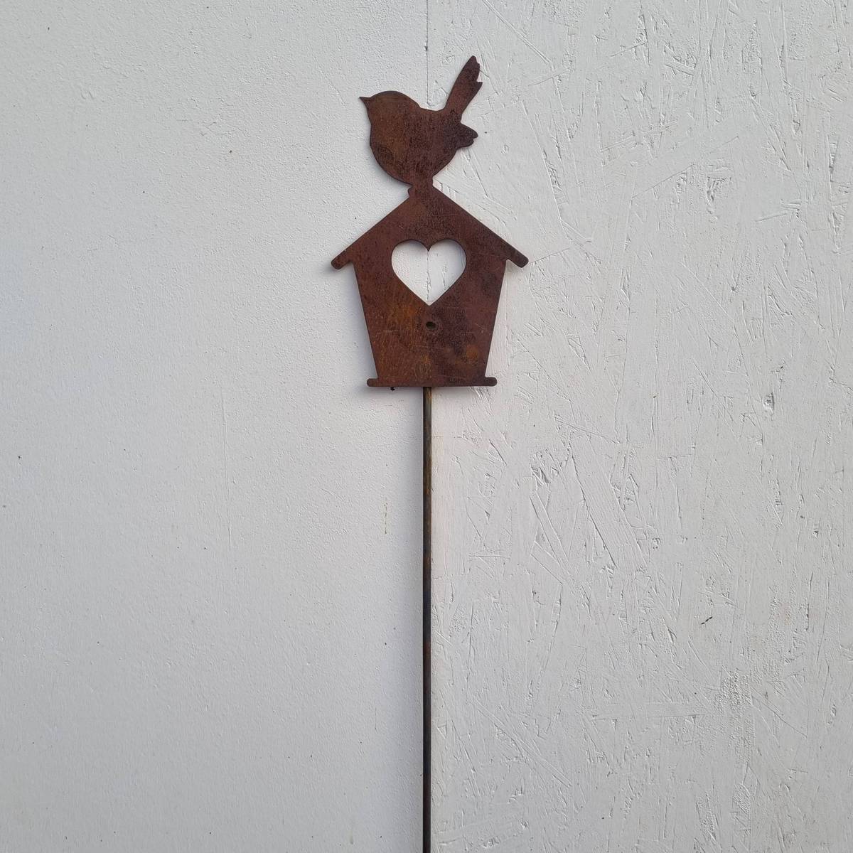 Oiseau sur maisonnette, à piquer, 145 cm 