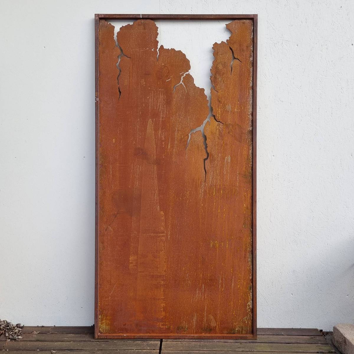 Paravent en fer rouillé, 200 cm 