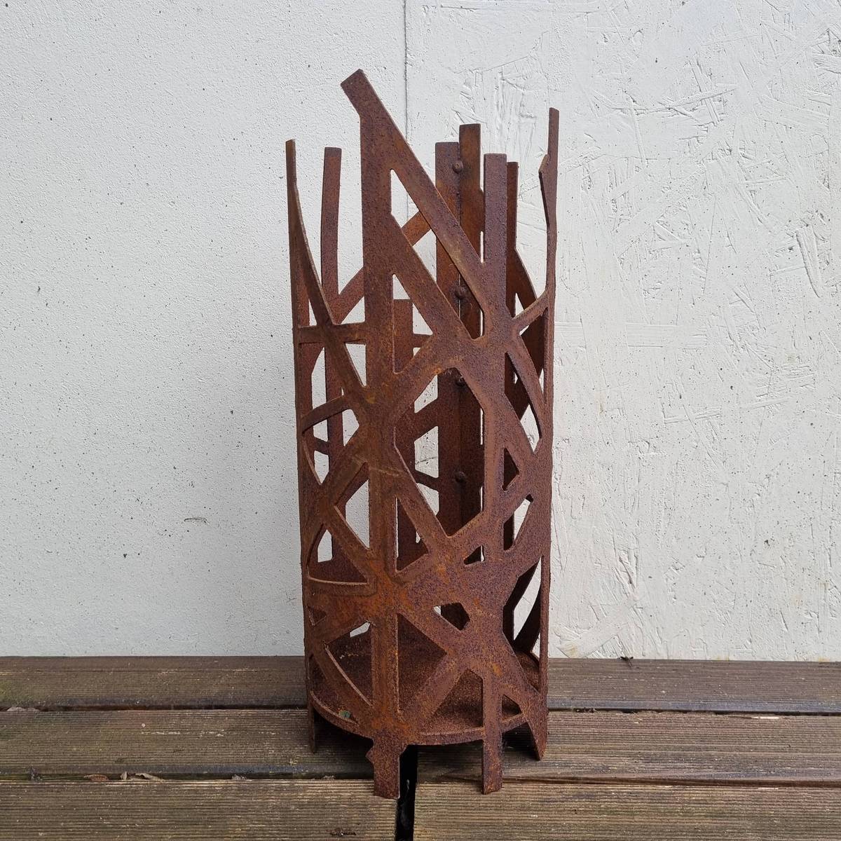 Windlicht aus Rosteisen, 46 cm 