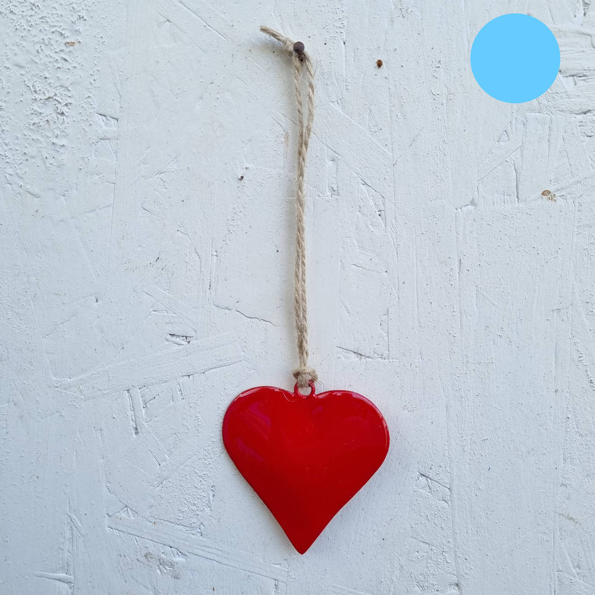 Coeur à suspendre, 7 cm 