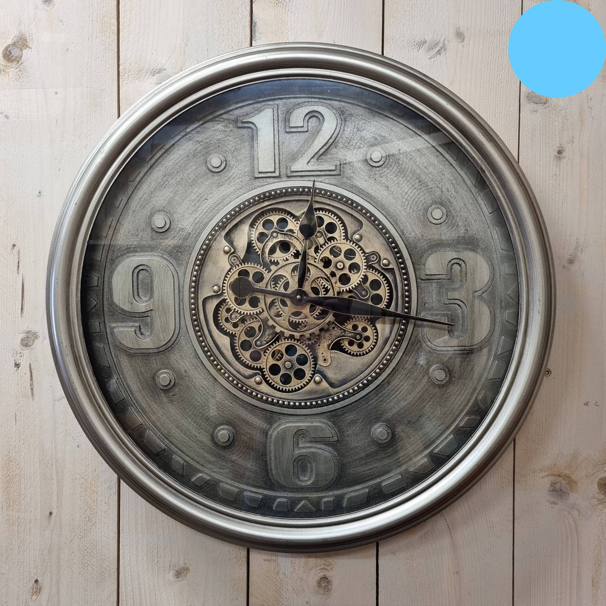 Horloge murale, bronze, D. 70 cm 