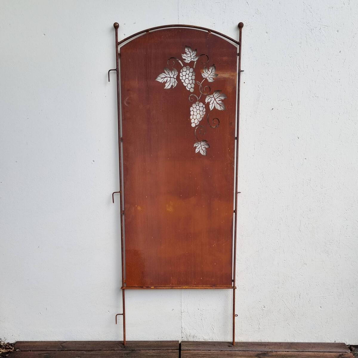 Paravent en fer rouillé, 149 cm 