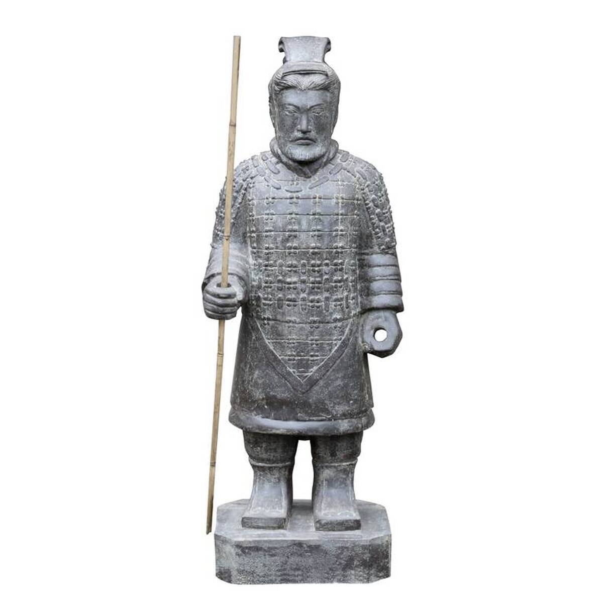 Soldat Xian en pierre agglomérée, 100 cm 