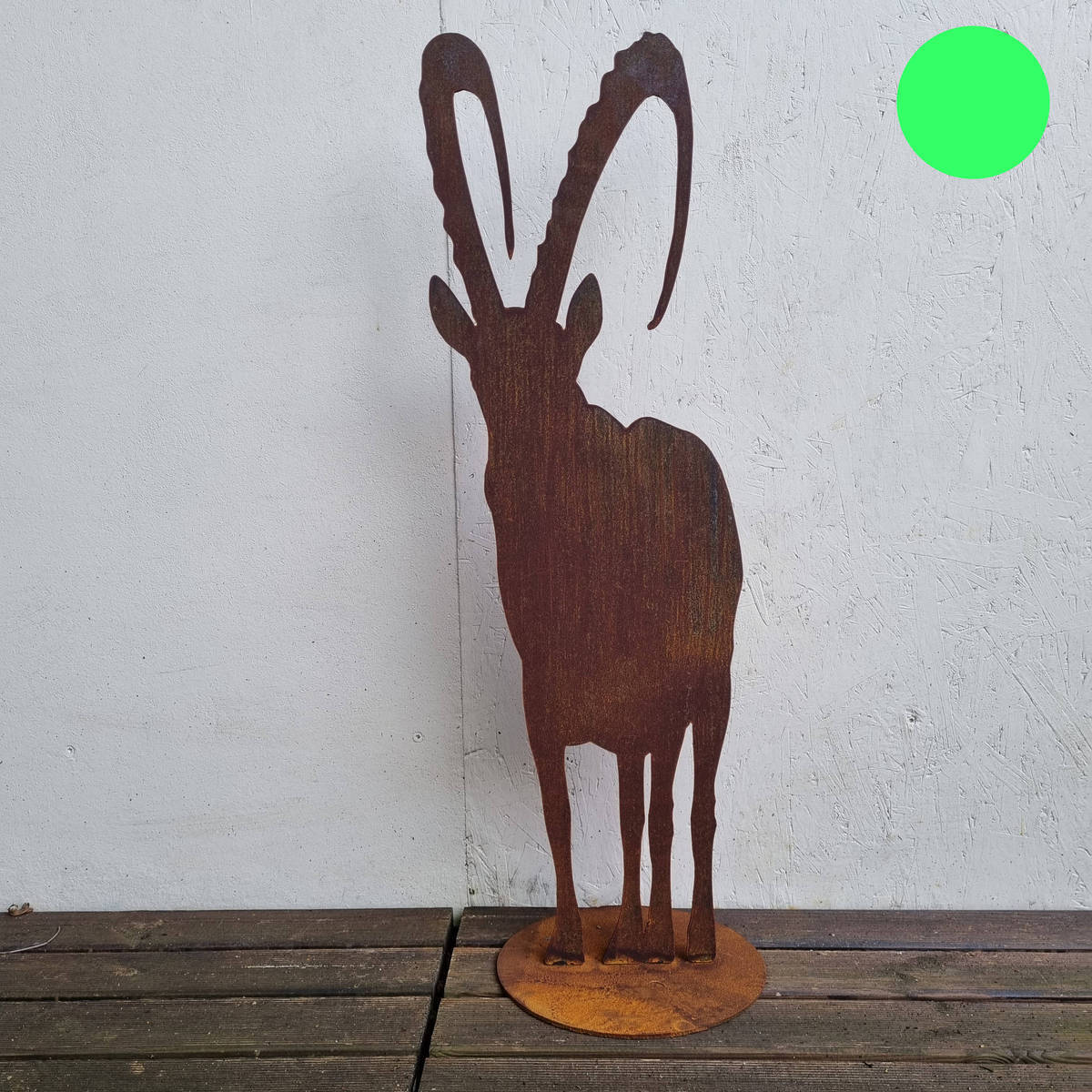 Steinbock aus Rosteisen, 90 cm 