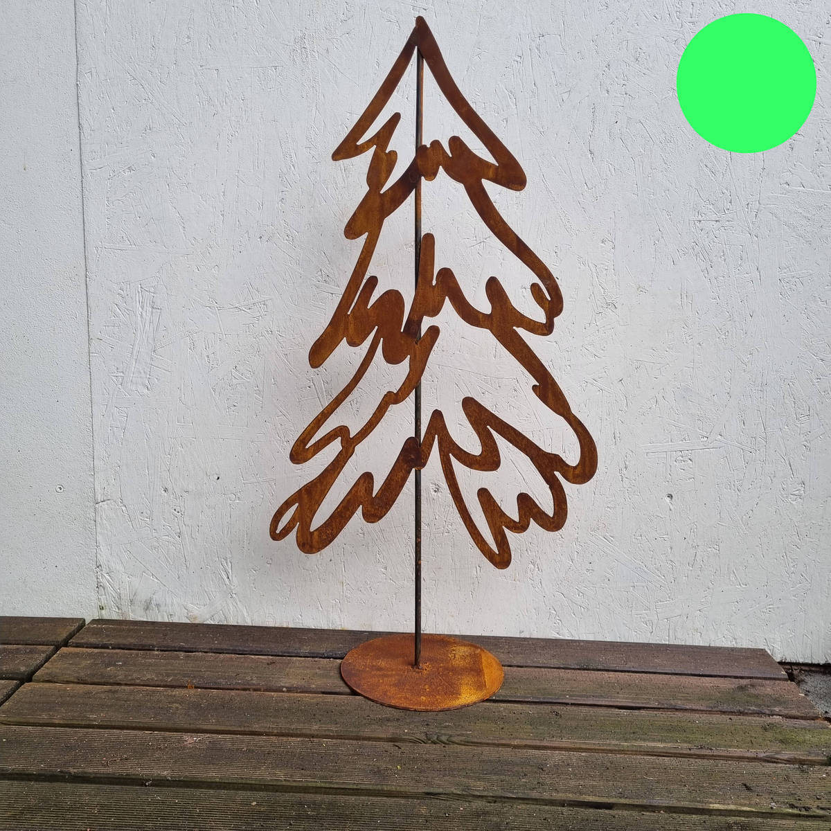 Sapin en fer rouillé, 82 cm 