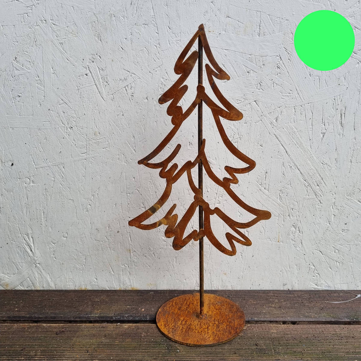 Sapin en fer rouillé,41 cm 