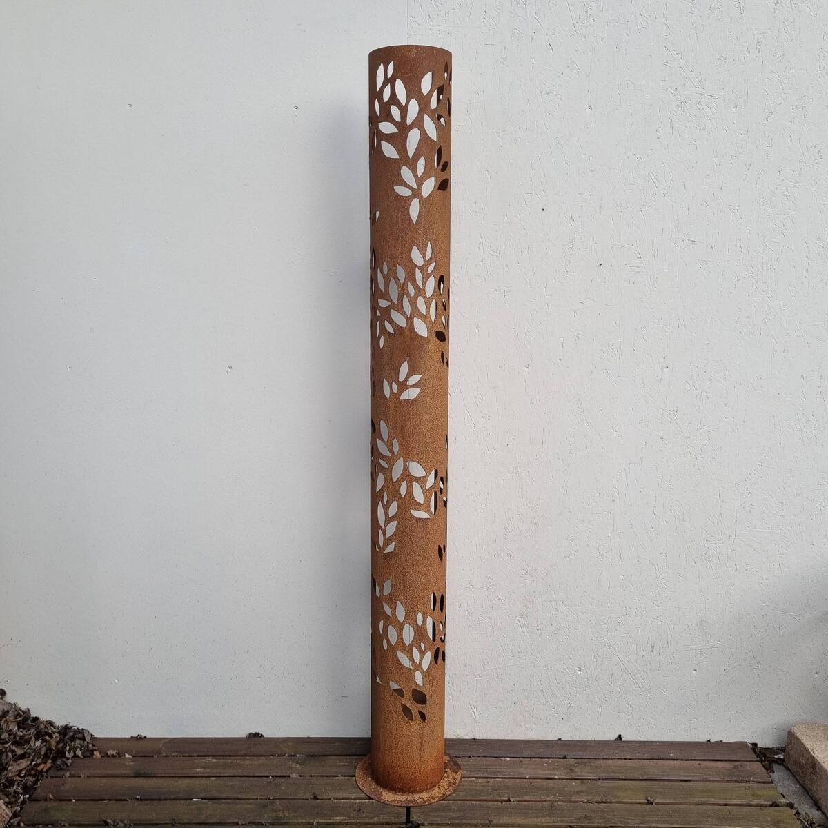 Colonne en fer rouillé,190 cm 