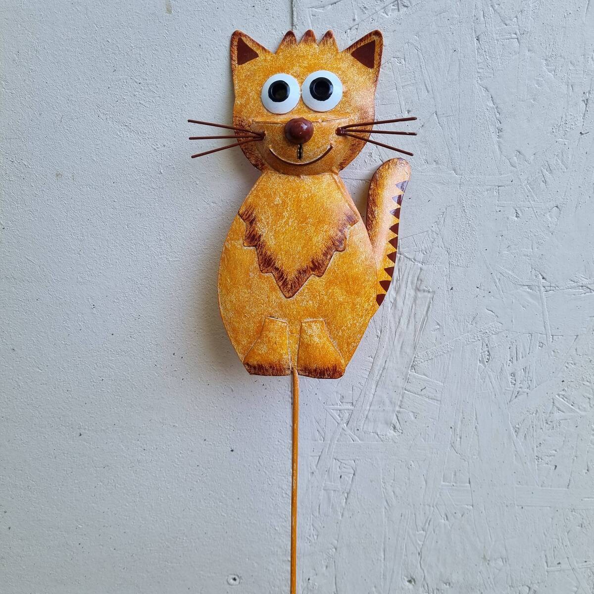 Katze zum Stecken, aus Metall, 66 cm 