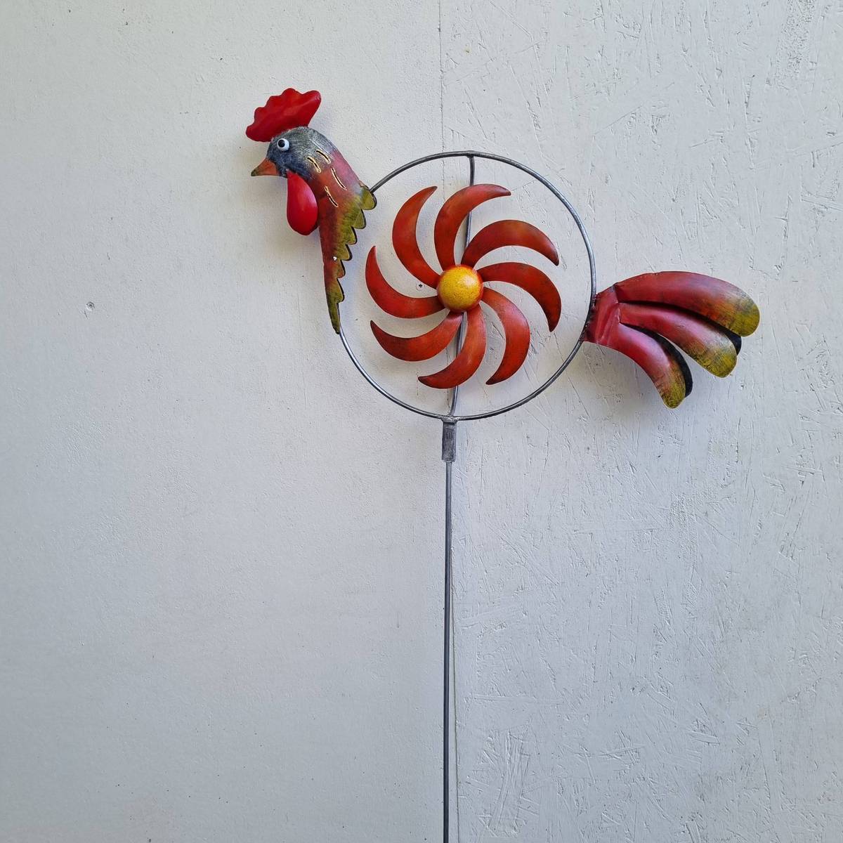 Rabe Aus Metall Für Die Dachrinne – 30 Cm Bunte Gartendeko-Vogel-Figur