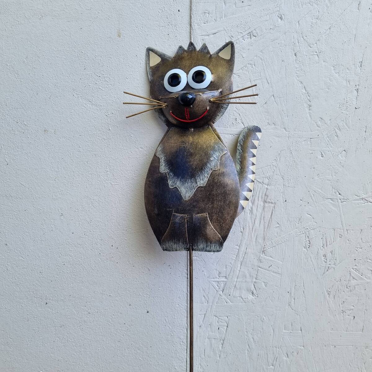 Katze zum Stecken, aus Metall, 66 cm 