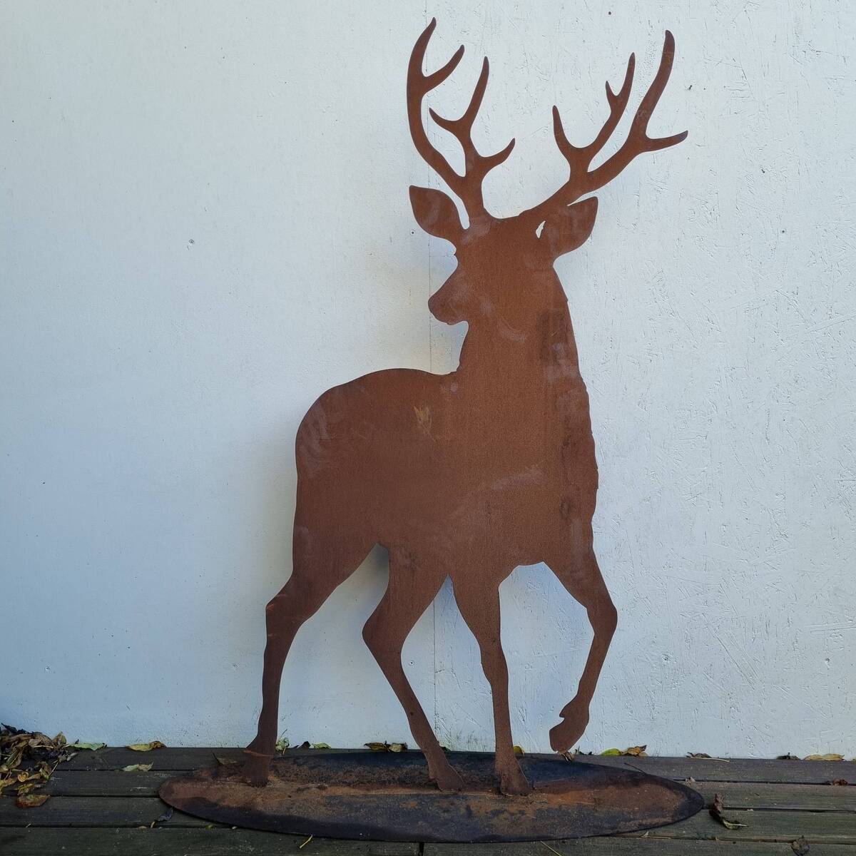 Hirsch aus Rosteisen, 149 cm 