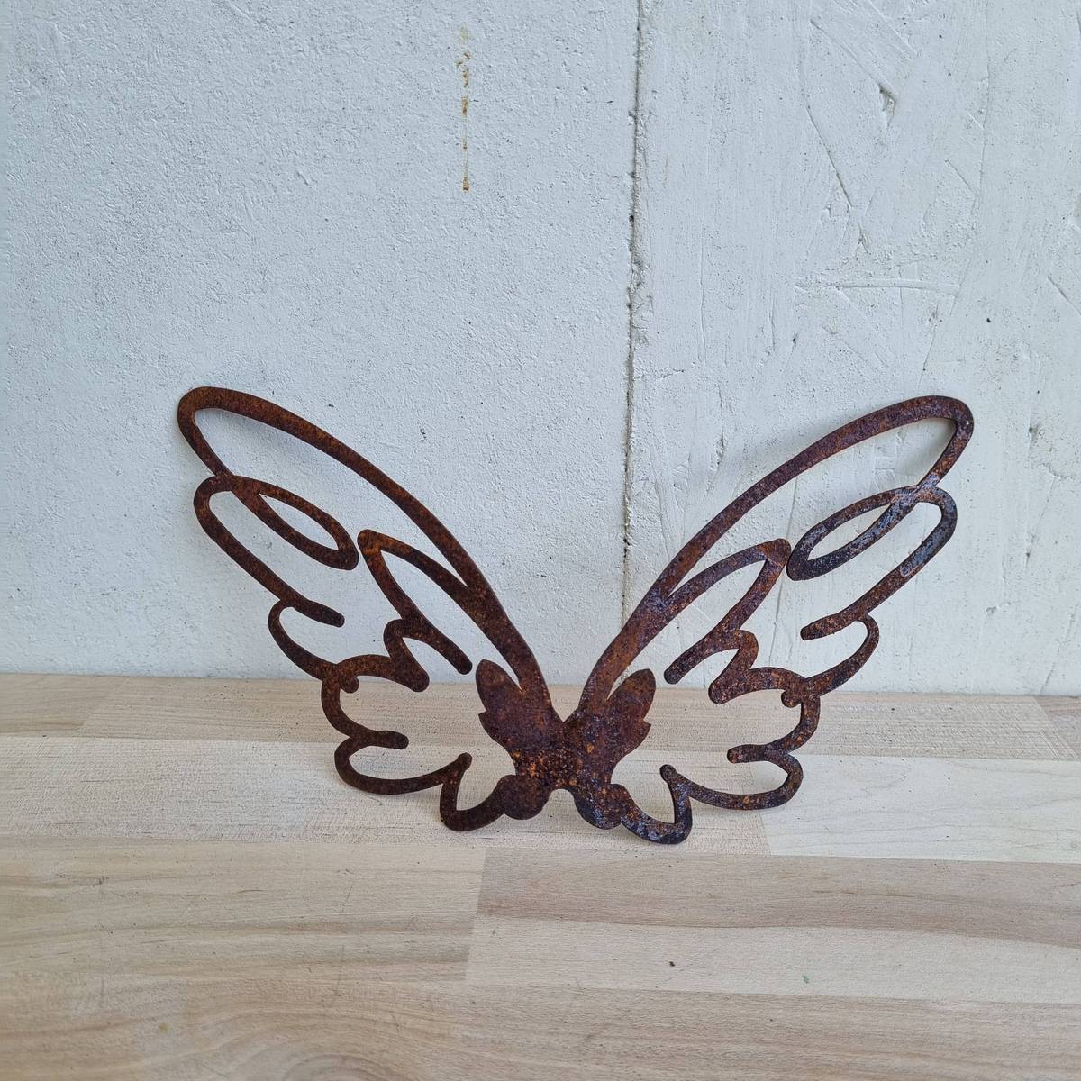Flügel aus Rosteisen, 21 cm 