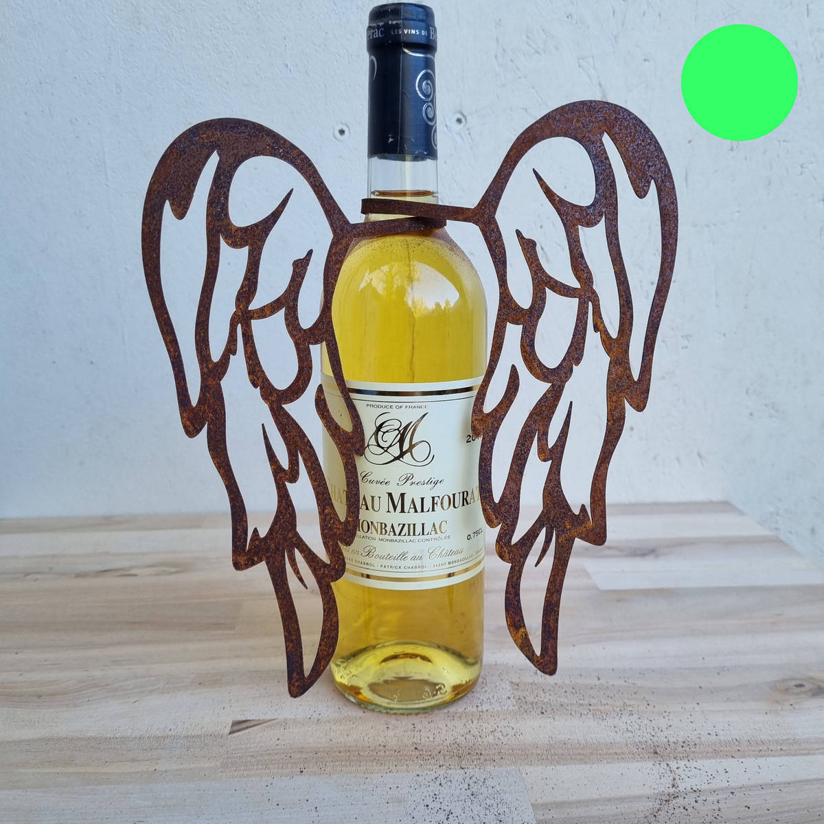 Flügel aus Rosteisen zum Wickeln, H.24 cm 