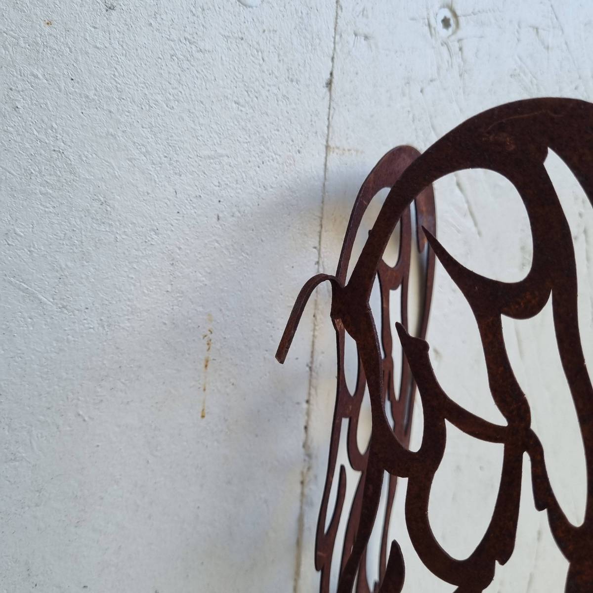 Flügel aus Rosteisen, 25 cm 