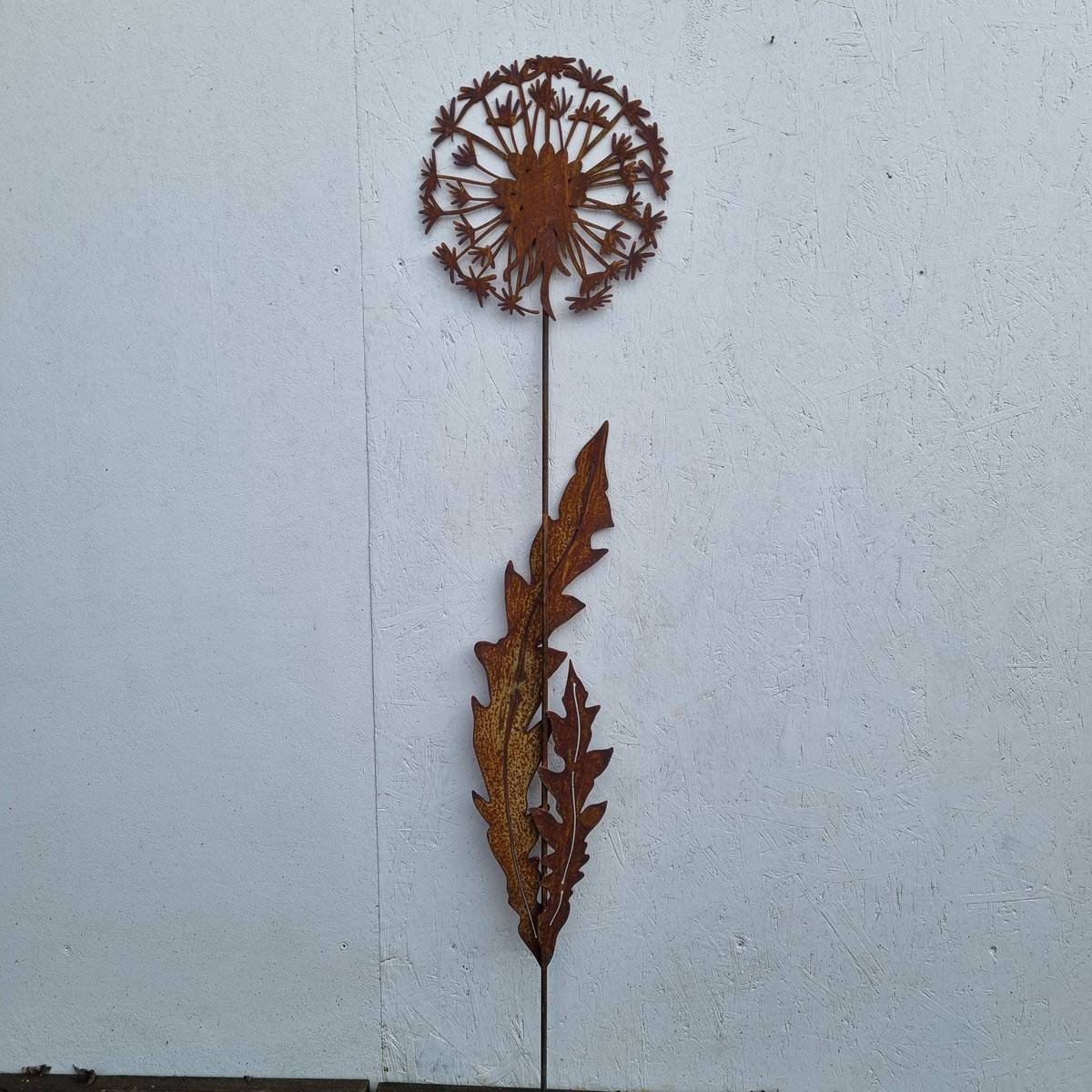 Pusteblume aus Rosteisen, 140 cm 