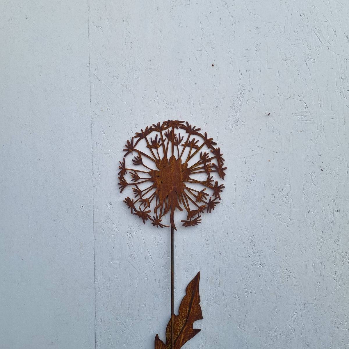 Pusteblume aus Rosteisen, 140 cm 