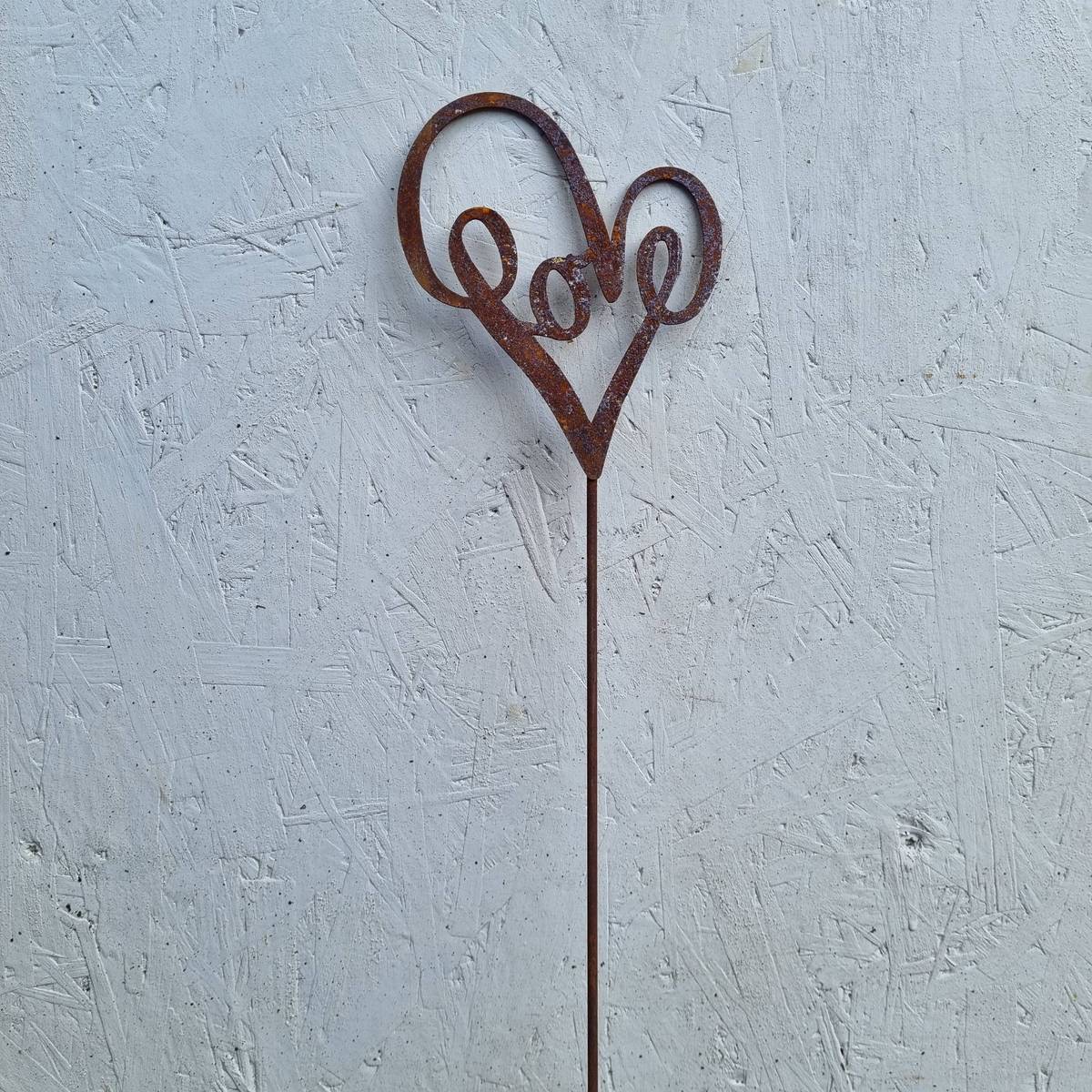 Coeur en fer rouillé, 54 cm 