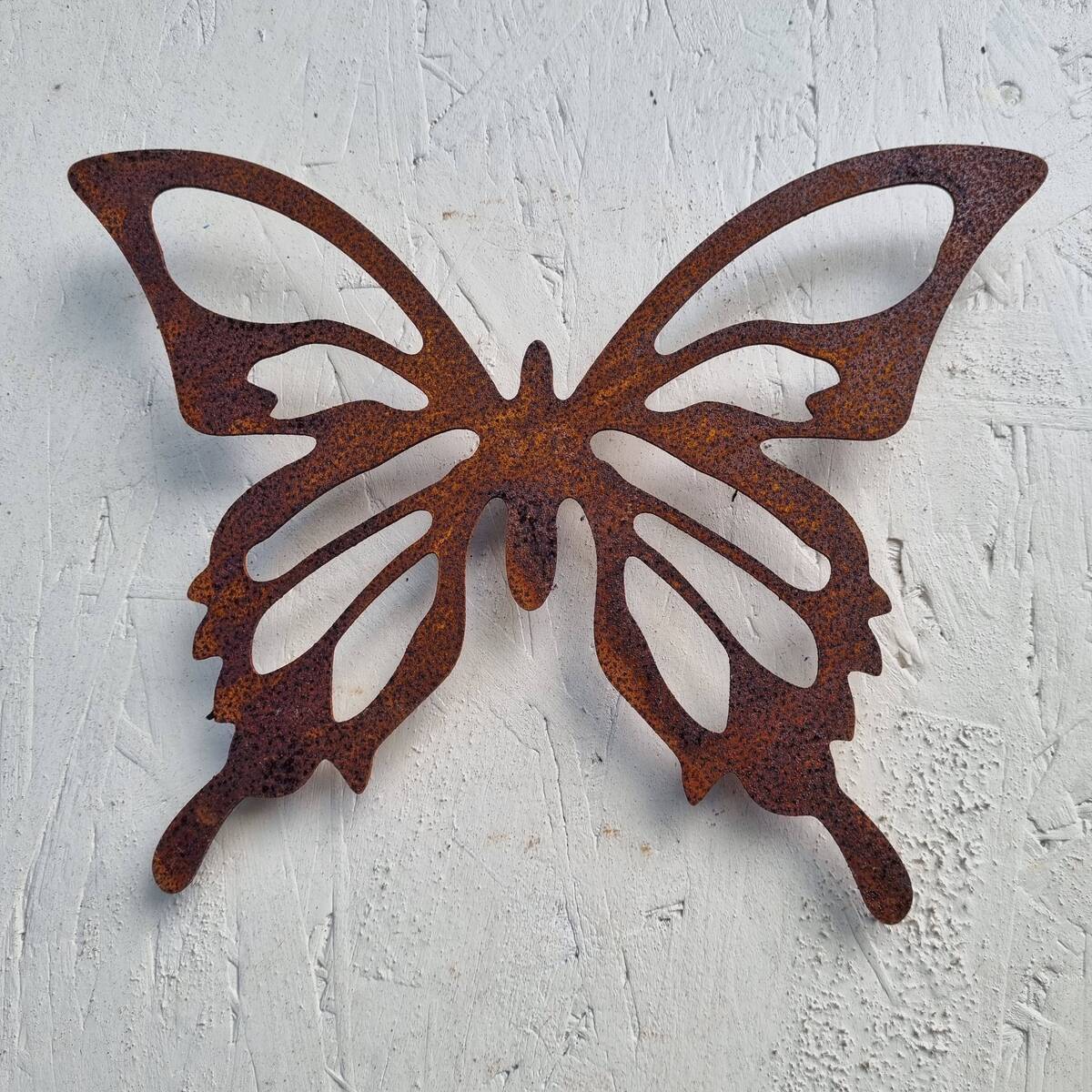Papillon en fer rouillé, à visser, 21 cm 