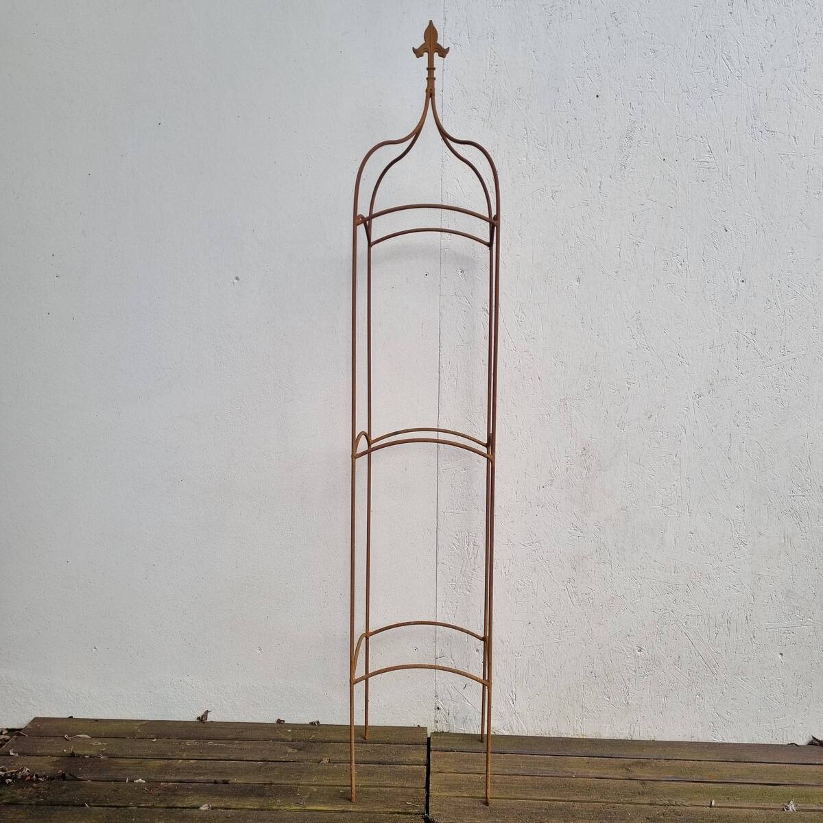 Rankhilfe aus Rosteisen, 138 cm 