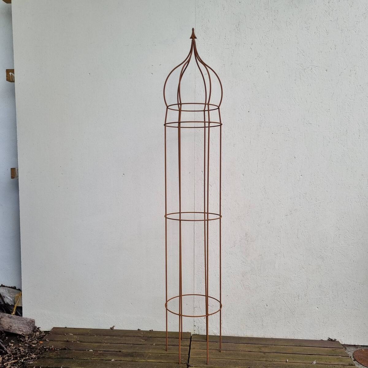 Rankhilfe aus Rosteisen, 155 cm 