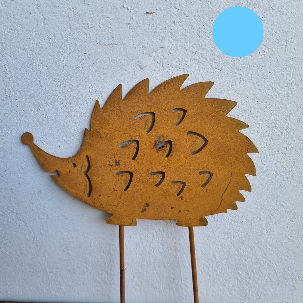 Igel aus Metall, zum stecken, 14 cm 