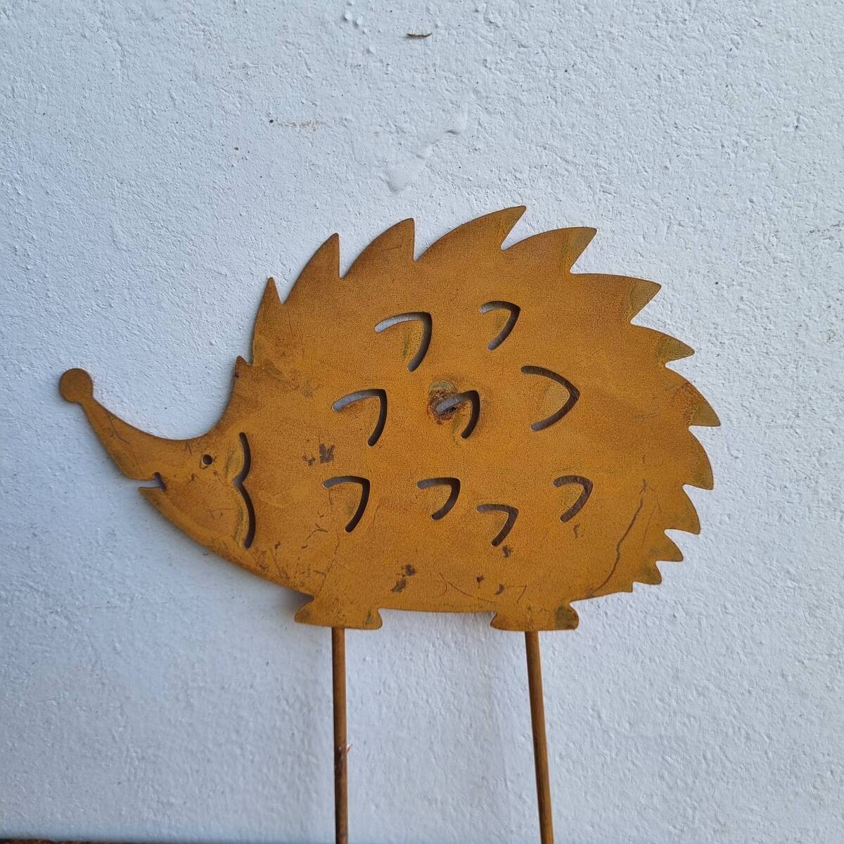 Igel aus Metall, zum stecken, 14 cm 