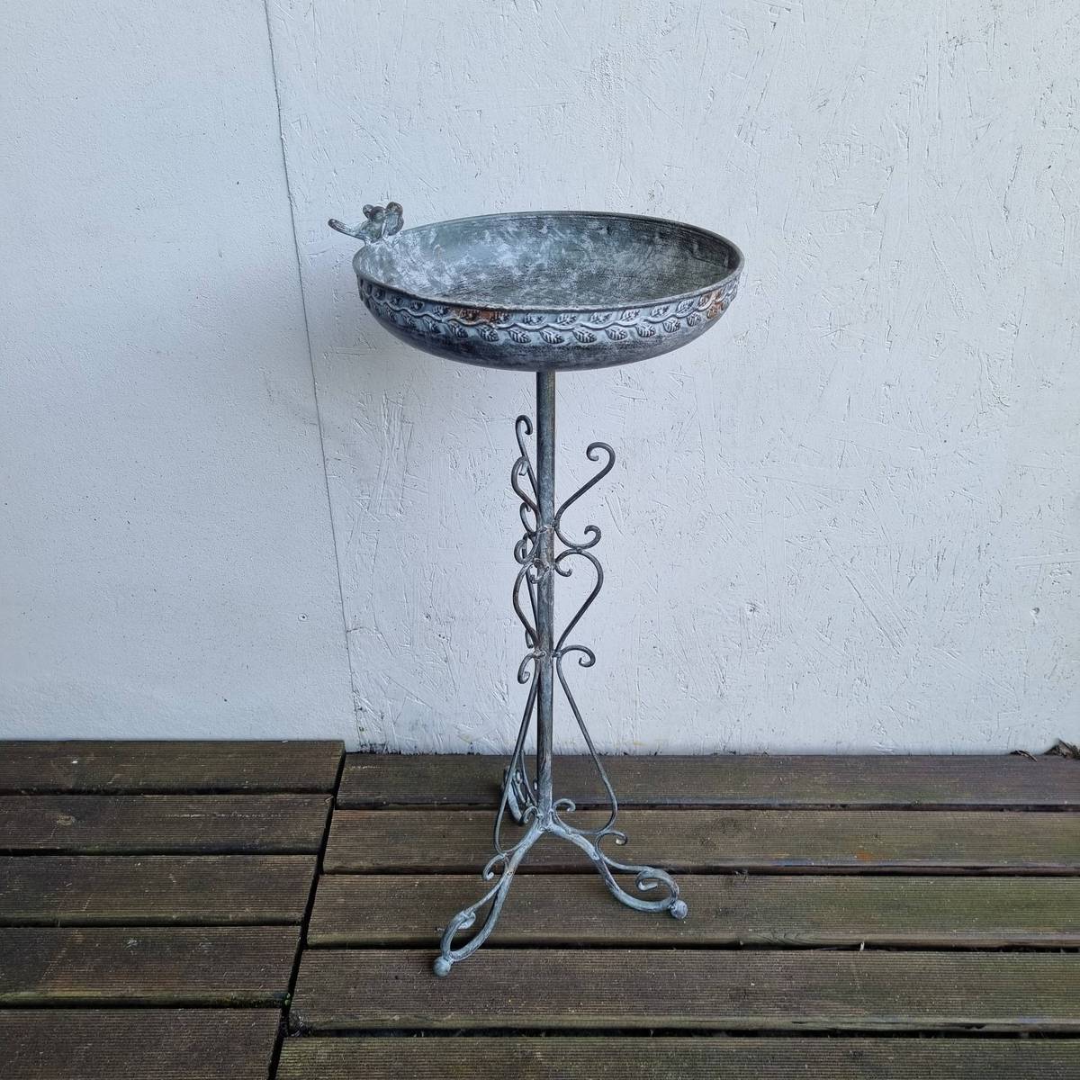 Vogeltränke aus Metall, 75 cm