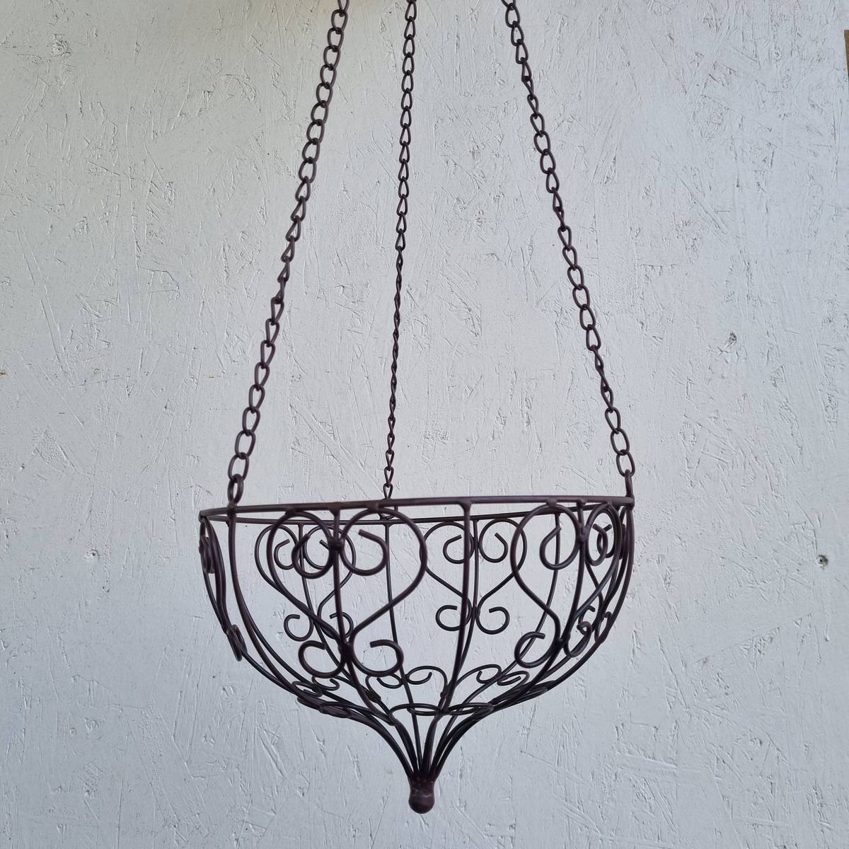 Korb zum hängen, aus Metall, Durchmesser 25 cm 